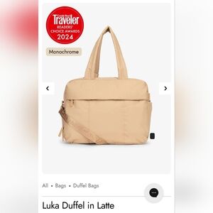 CALPAK Luka Duffel Bag in Latte